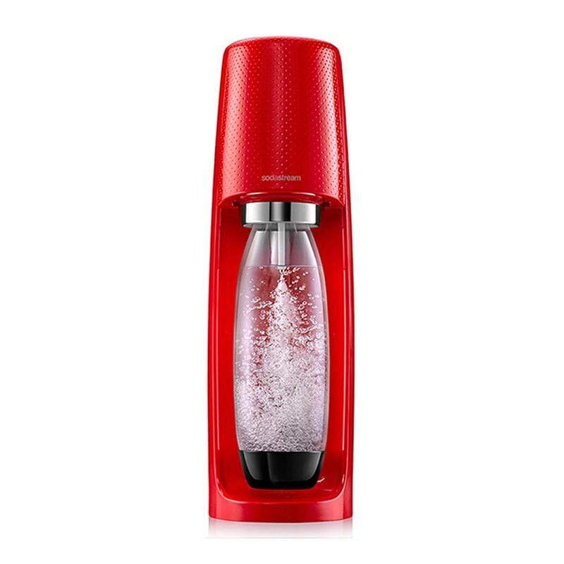 產品特色 全球家用氣泡水機第一品牌 極簡流線、都會時尚 自動扣瓶 隨心所欲調整氣泡量 添加糖漿、果汁、酒，製作各式調飲 產品介紹 商品規格 產地：以色列保固：2年材質：塑料尺寸：長=19.7cm, 寬