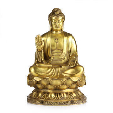 大號純銅大日如來佛像擺件