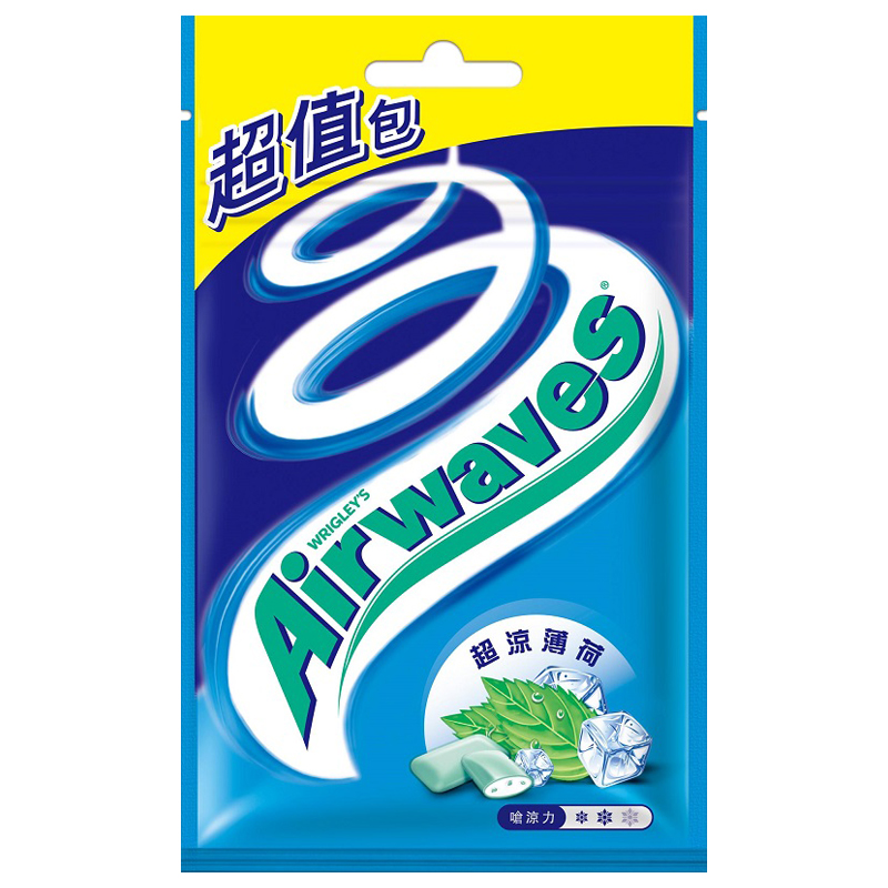 Airwaves 無糖口香糖超涼薄荷口味超值包(44粒)