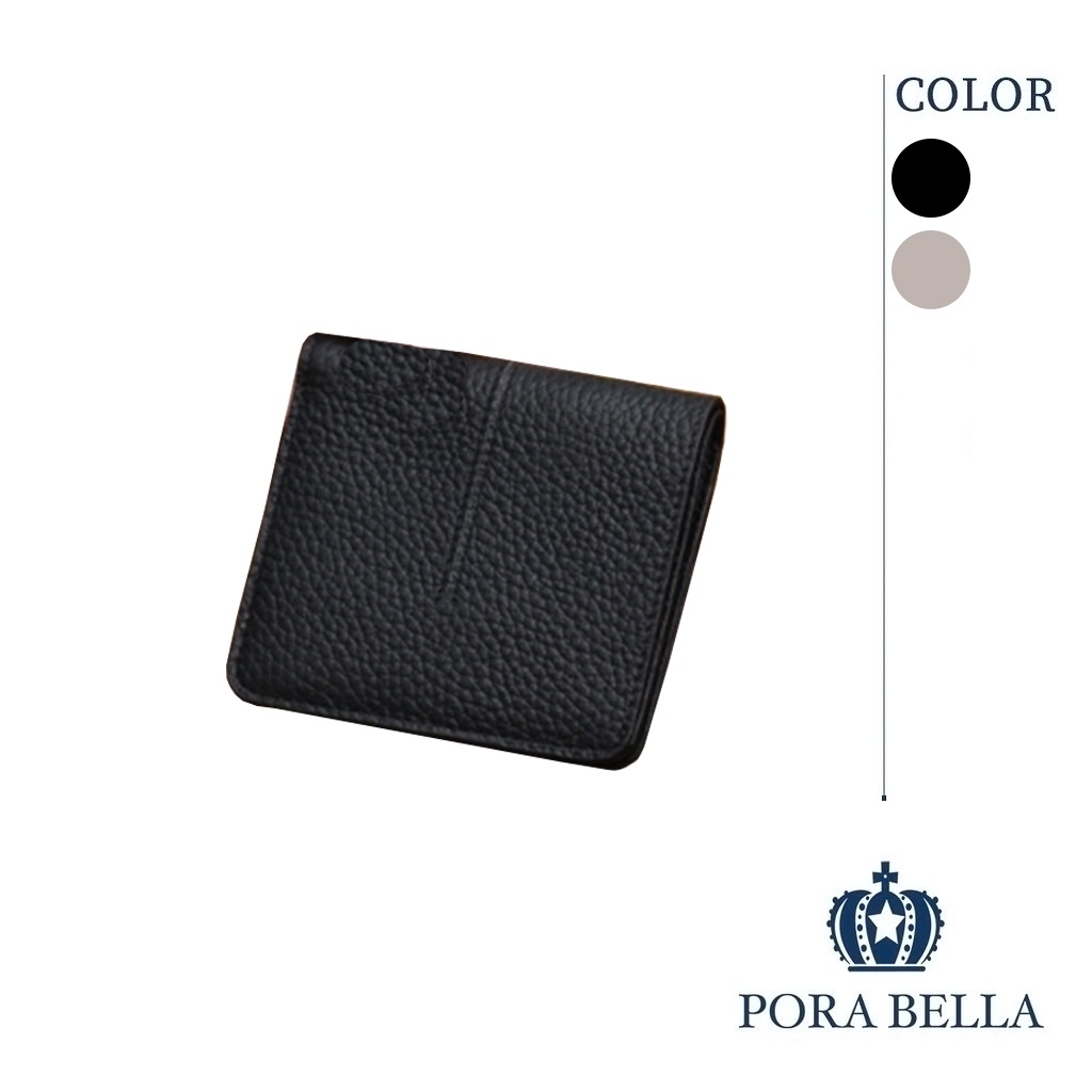 質感軟Q皮革小卡夾 簡約素色縫線卡夾皮夾短夾零錢包Card Holder 精品包裝