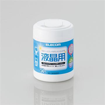 ELECOM 無酒精-液晶螢幕擦拭巾Ⅲ-50P