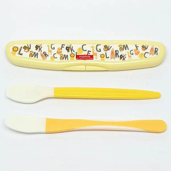 日本 Akachan 阿卡將 離乳食品餵食軟湯匙2入 - 猴子