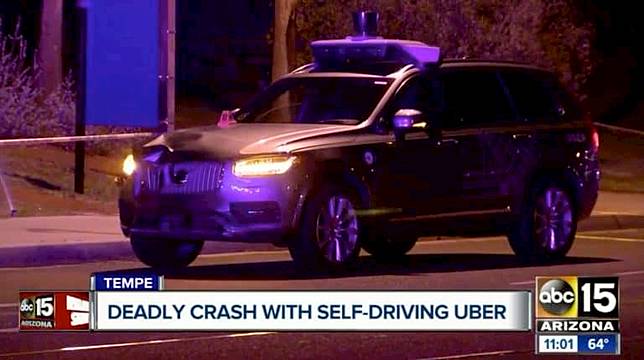 Uber 自動駕駛車撞死人事件報告揭跟車司機睇片分心 Unwire.hk  LINE 