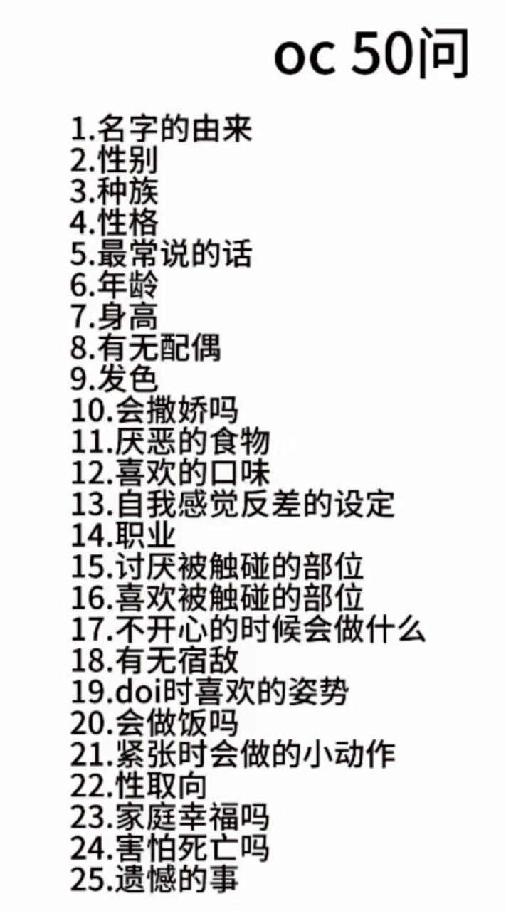 你的oc我的oc好像不一樣~