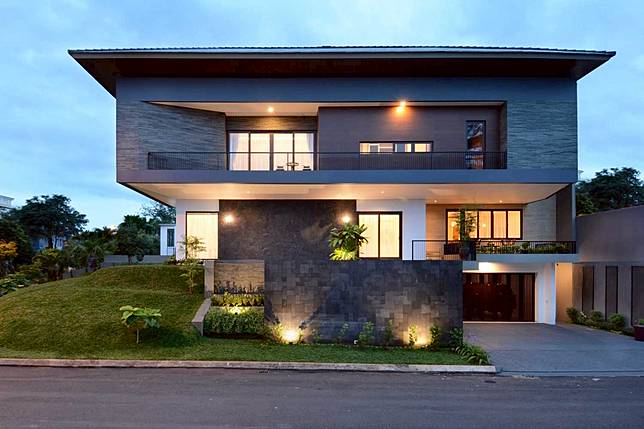 10 Contoh Tampak Depan Rumah  Minimalis  Keren untuk Rumah  