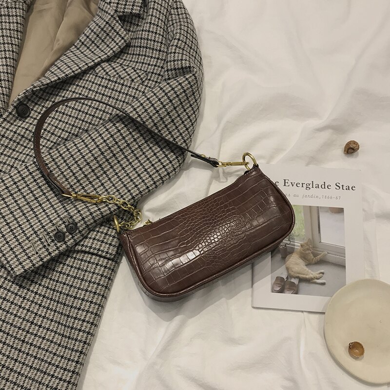 高級感小眾包包女2020新款潮by far腋下包百搭鏈條包手提包