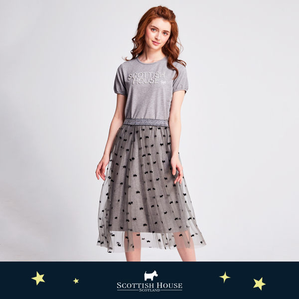 兩件多穿式網紗長洋裝 Scottish House【AJ3153】