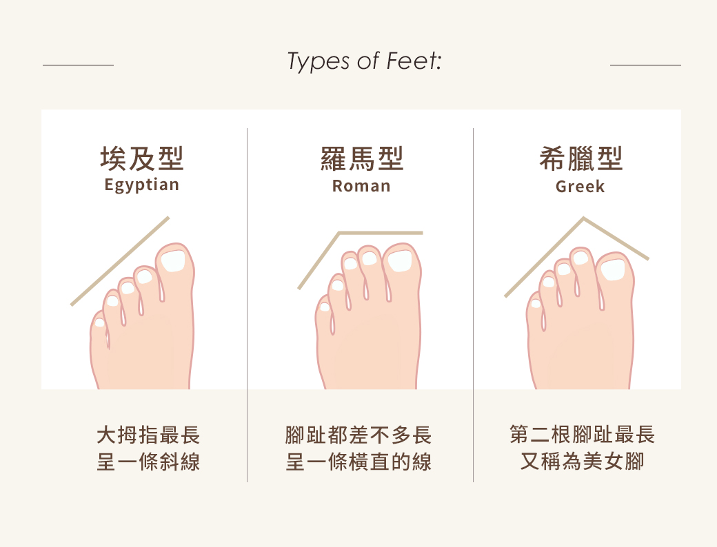 D+AF 3種腳型這樣挑鞋! 埃及腳 羅馬腳 希臘腳