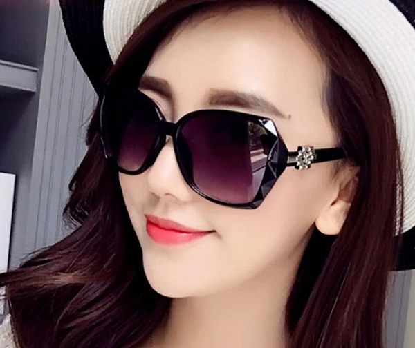 太陽眼鏡 女士太陽鏡韓版墨鏡復古長臉圓臉開車眼鏡-炫科技