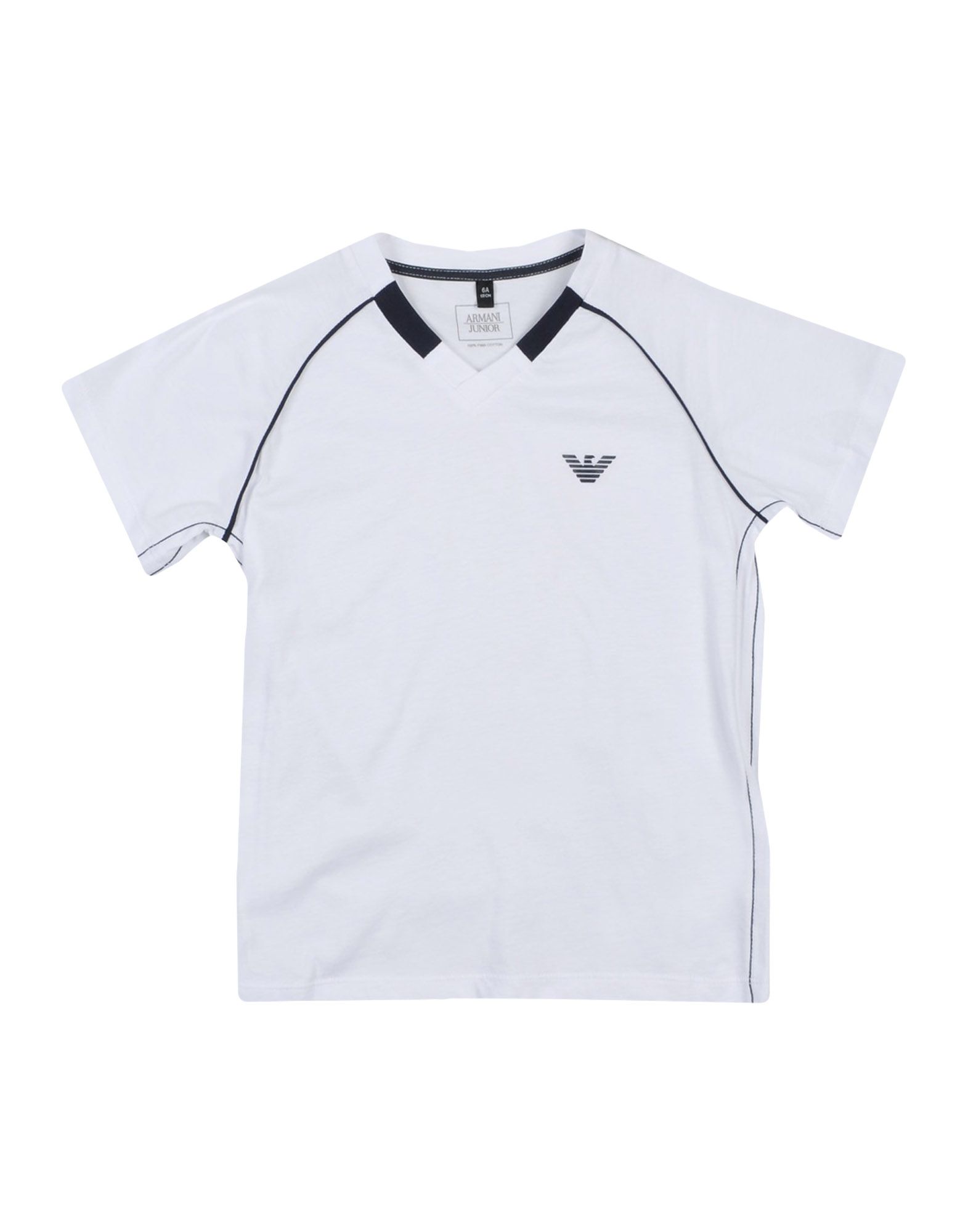 jersey, logo, v-neck, solid color, short sleeves, no pockets, hand-washing recommended, iron at 110d