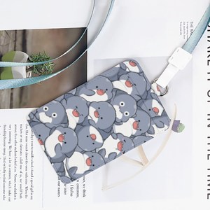 【正版授權】仿皮紋證件套卡套(附頸繩)｜胖鯊魚鯊西米