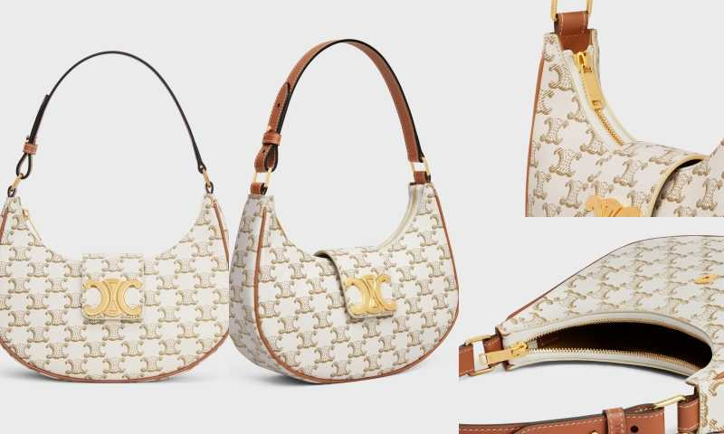 AVA TRIOMPHE標誌印花小牛皮手袋 CELINE BY HEDI SLIMANE／79,000元（圖／品牌提供）