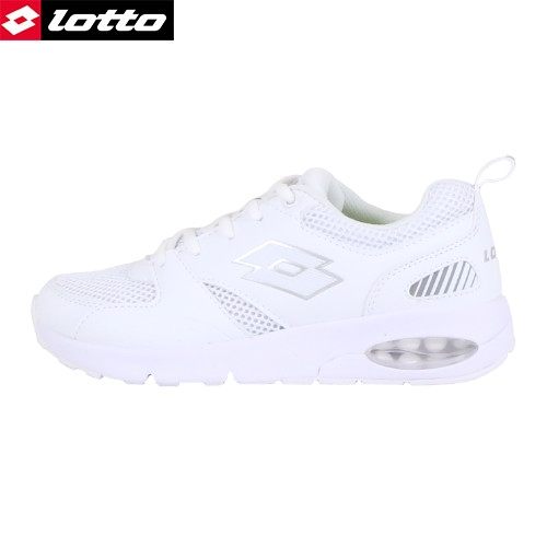 女款 LOTTO 氣墊緩震 透氣網布 學生全白鞋 慢跑鞋 運動鞋 小白鞋 59鞋廊