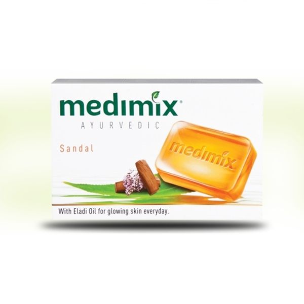 【印度MEDIMIX當地特價版】草本香皂-草本檀香皂 125g (三入組)