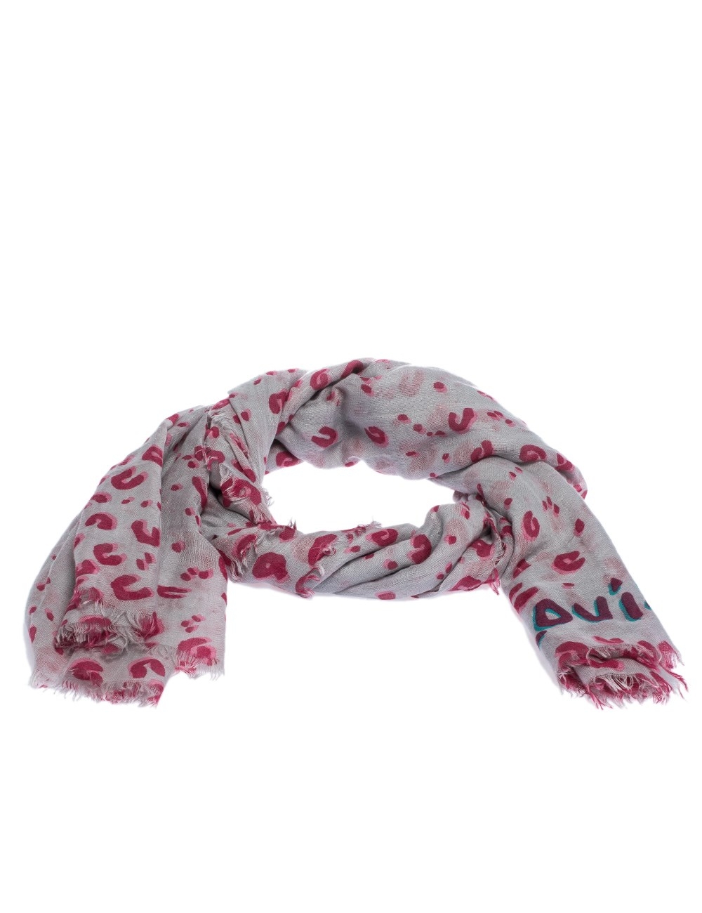 這款路易威登圍巾採用羊絨和絲綢製成，精美，各處均飾有五彩紙屑。它的邊緣帶有流蘇。讓這條漂亮的圍巾今天成為您的圍巾，並像時尚達人一樣炫耀它