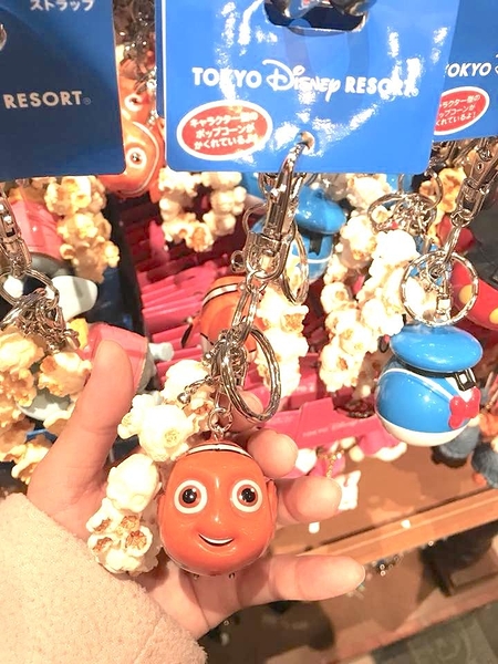(現貨＆樂園實拍) 東京迪士尼 海底總動員 尼莫 迷你爆米花桶造型 鑰匙圈吊飾