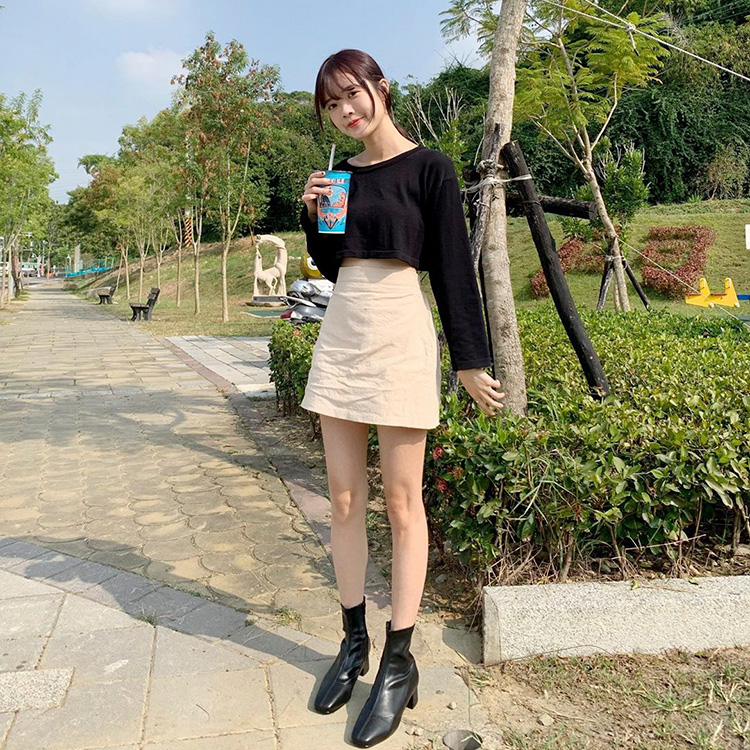 D+AF 靴子 靴子穿搭 秋靴 方頭靴 穿搭