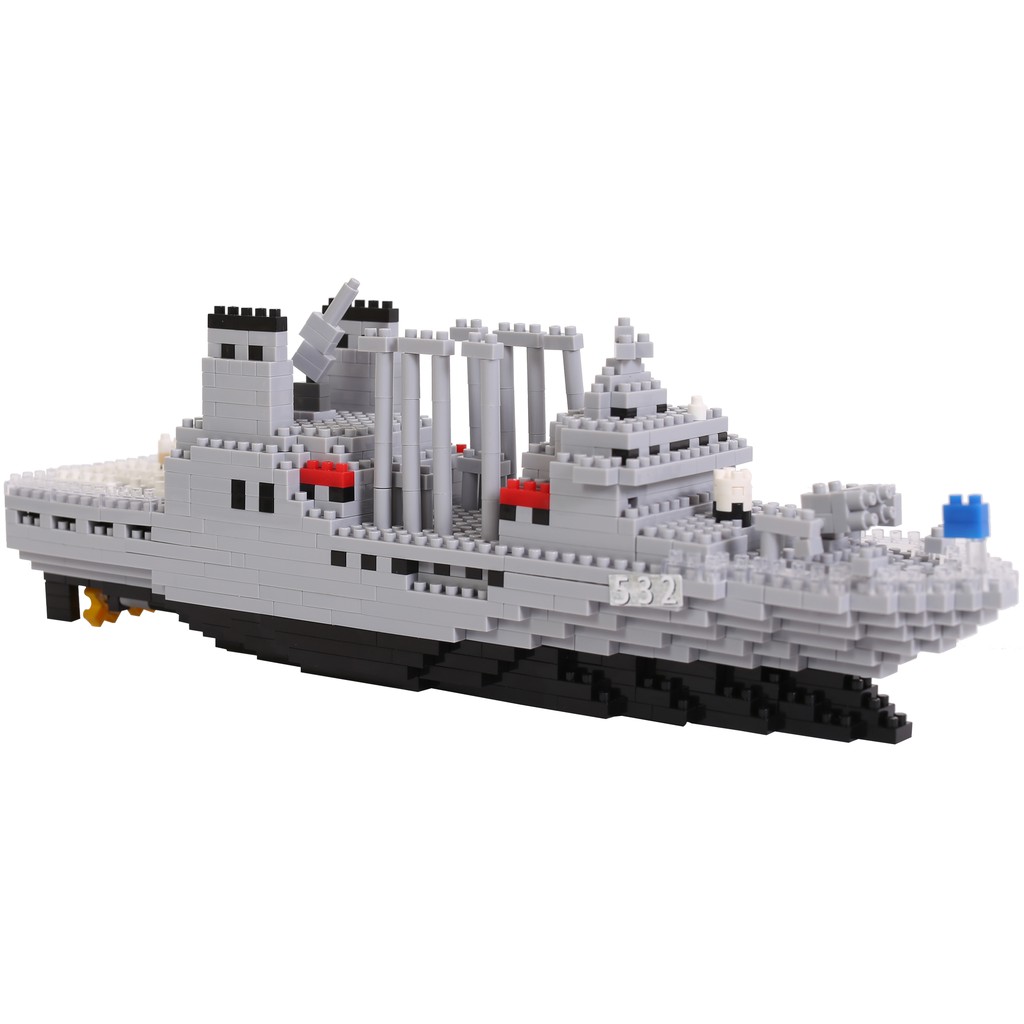 建議售價：600#磐石#樂高#海軍#迷你積木#青報小站磐石軍艦油彈補給艦於101年12月在台船高雄總廠動工，102年11月5日下水，104年開始服役，本艦為海上機動整補艦，由海軍造船發展中心及船舶暨海