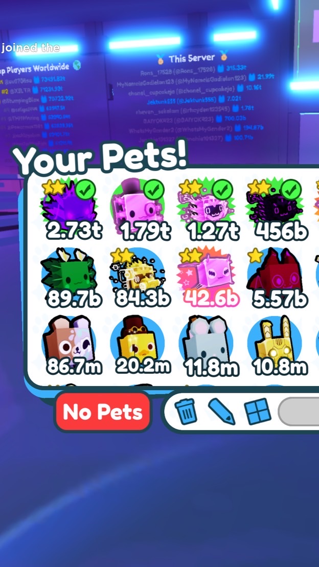 เเจกขายสัตว์ pet simulator