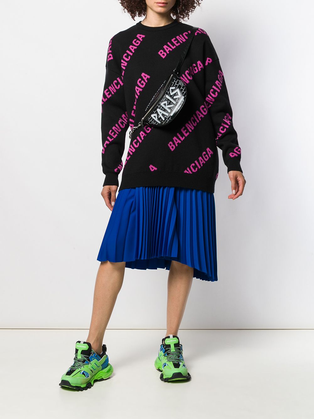 Balenciaga Souvenir graffiti belt bag