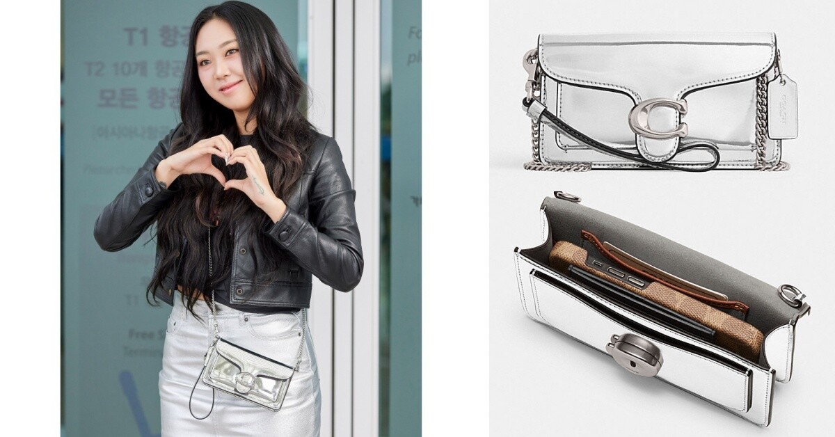 2023冰川銀色包推薦6:Coach TABBY斜背手腕包