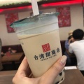 甜ミルクティー - 実際訪問したユーザーが直接撮影して投稿した芝田台湾料理台湾甜商店 梅田阪急三番街店の写真のメニュー情報