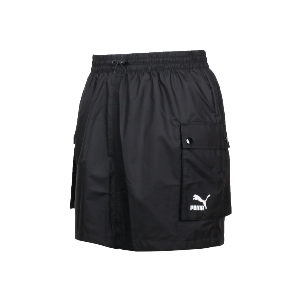 *兩側鈕釦口袋設計 *內裡透氣網布 *彈性鬆緊褲腰附拉繩 *貨號:53022601