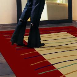 ◎利落線條.加上簡單鮮明的色彩，獨具風格|◎|◎品牌:范登伯格類型:地毯主材質:聚丙烯纖維/丙綸材質說明:材質：100%Polypropylene聚丙烯纖維毛高：約6m/m特色:防滑,短毛,抗磨花色圖