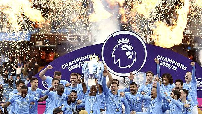 FOTO: Perpisahan Manis Sergio Aguero di Manchester City, Cetak Gol dan Juara Liga Inggris