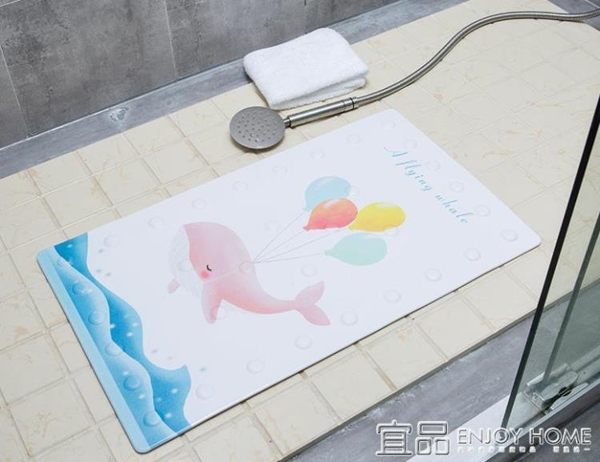 防滑墊浴室家用衛浴衛生間地墊廁所淋浴洗澡腳墊帶吸盤耐磨門墊 MKS免運