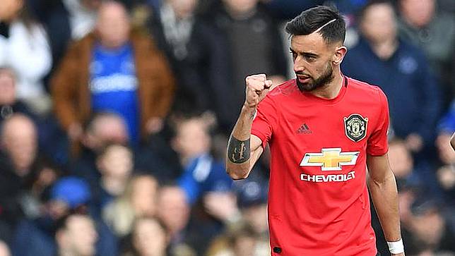 Gelandang Manchester United (MU), Bruno Fernandes