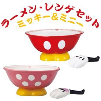 【現貨出清 Sale】｜迪士尼 米奇 米妮拉麵碗匙組｜日本空運｜人氣推薦｜泡麵碗｜大湯碗｜拉麵碗｜上發條俱樂部 推薦款。人氣店家Alice餐廚好物的★斷貨下殺．超值５折出清★有最棒的商品。快到日本NO