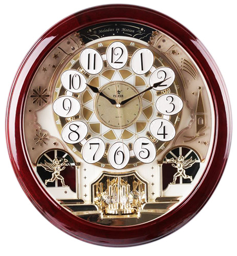 精美家居|魔幻鐘面|高品質|機芯| 高品質石英靜音機芯|鐘殼材質| 無毒高品質塑鋼|特色| 整點音樂報時(18首)、精緻設計造型、音量調節 |特殊功能| 光控報時裝置