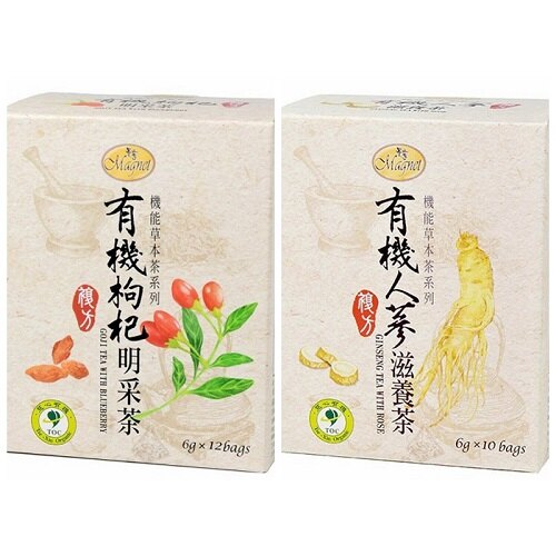 曼寧 有機枸杞明采茶/有機人蔘滋養茶(另有3盒特惠) 可混搭