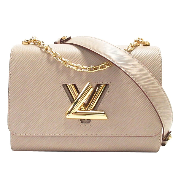 LOUIS VUITTON LV 路易威登 奶茶色Epi水波紋轉釦肩背包 Twist MM M53754【BRAND OFF】