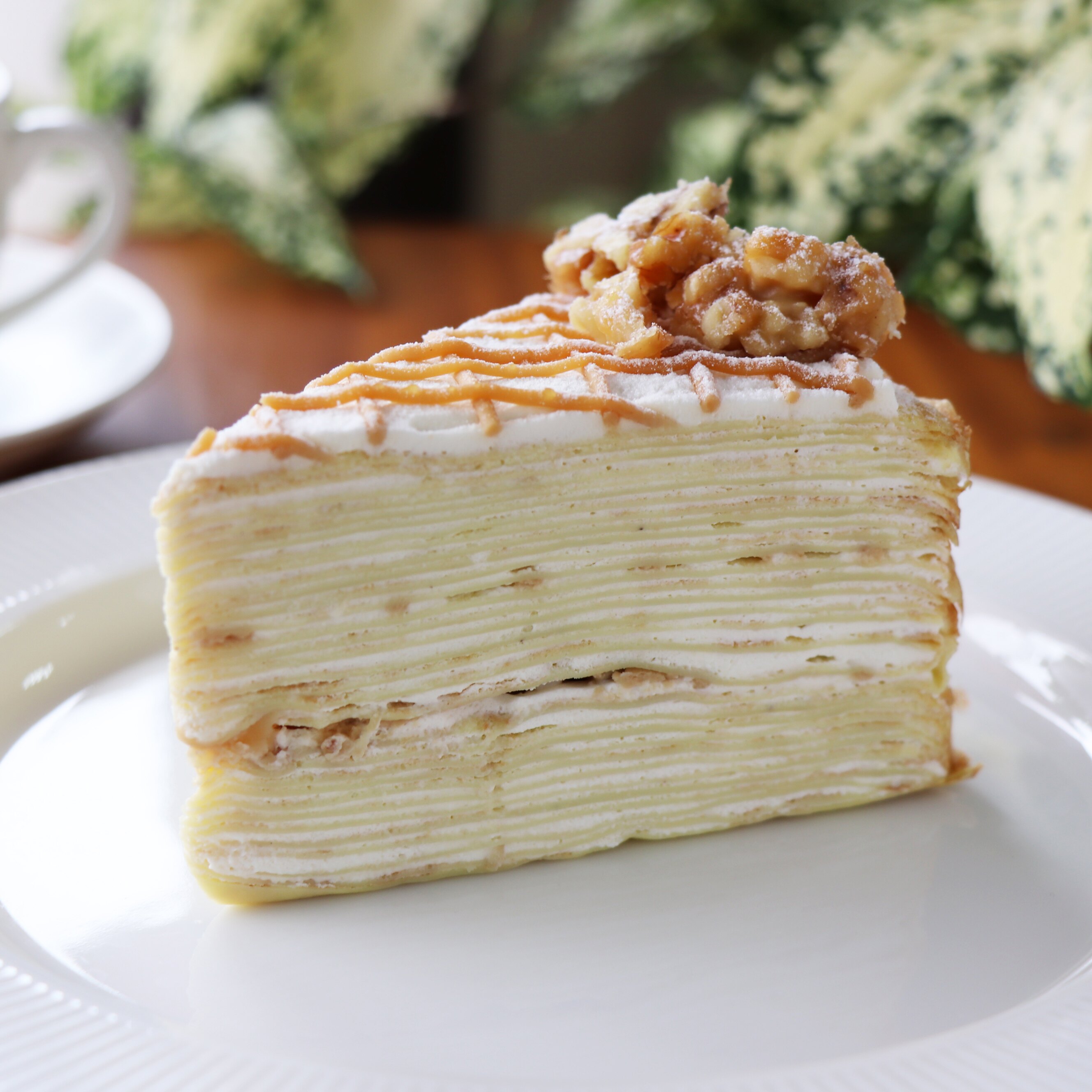 核桃小鹹甜 ＃焦糖海鹽核桃千層＃六吋小清新＃千層首選＃生日蛋糕＃法式千層蛋糕 【 Rubby手作千層 】。人氣店家Rubby手作千層的新品上市有最棒的商品。快到日本NO.1的Rakuten樂天市場的安