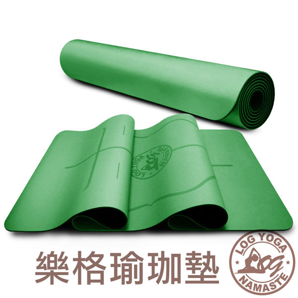 LOG YOGA 樂格 PU環保天然橡膠 專業款瑜珈墊 -綠色 (厚度5mm)