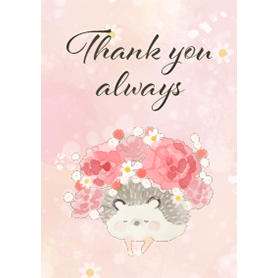 Thank you always Hedgehog