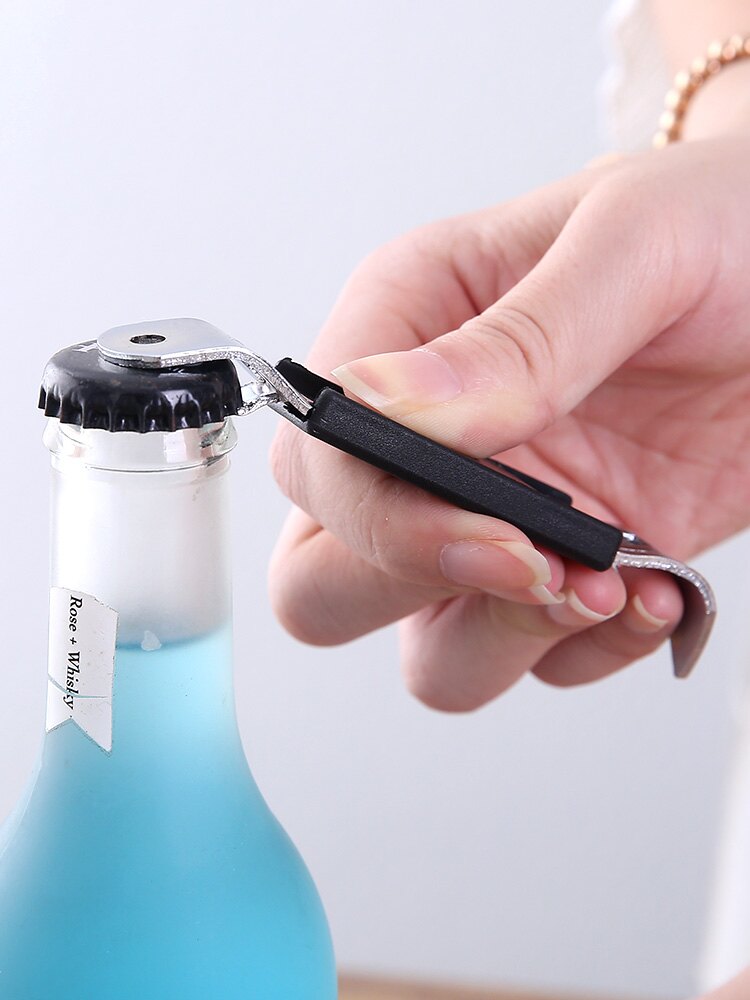 新款加厚帶磁鐵開淡奶器黑白淡奶開罐器奶茶專用開奶器開孔罐頭刀1入