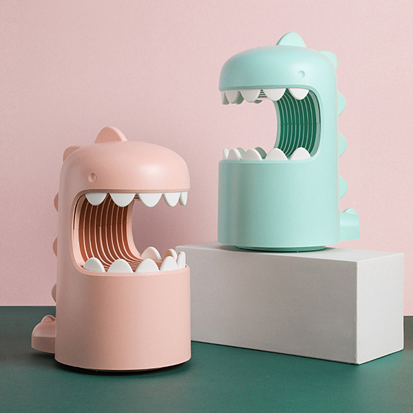 -漩渦七葉風扇，吸力強大 -牙齒與龍脊採用食品級矽膠，柔軟安全 -戶外旅行、居家裝飾、辦公小物皆適合