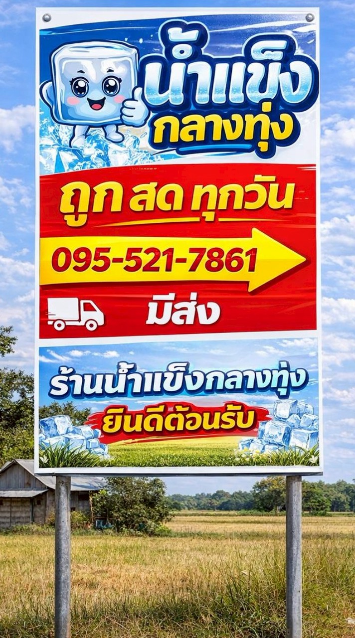 ร้านน้ำแข็งกลางทุ่ง (สั่งไว ส่งจริง)