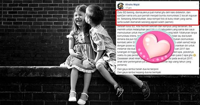 Dulu Saling Ejek Kisah Pria Nikahi Teman Masa Kecil Ini Bikin Baper Brilio Net Line Today