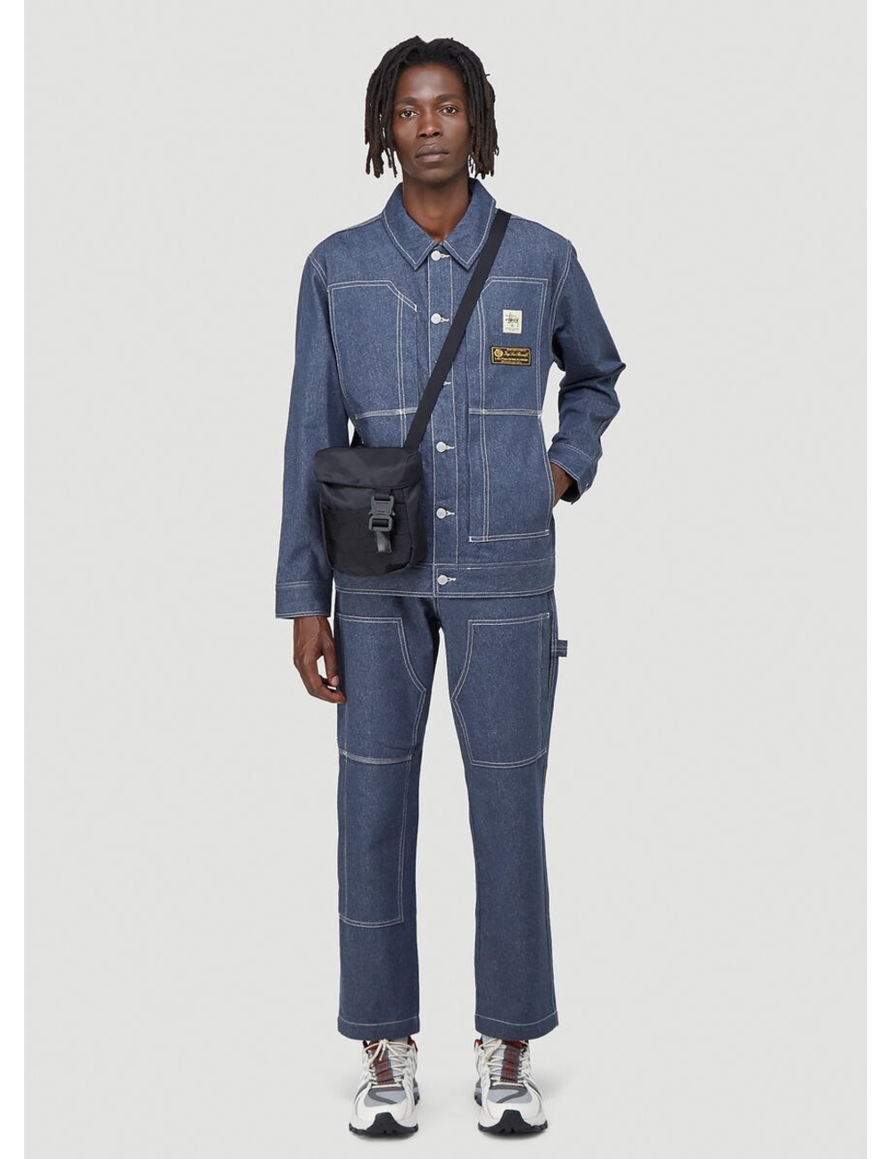 Alyx's dynamic and perverse aesthetic is carried through in their collaboration with Stussy. The X S