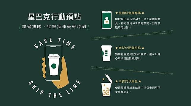 點餐取餐免排隊 星巴克推出 行動預點 服務 Zeek玩家誌 Line Today
