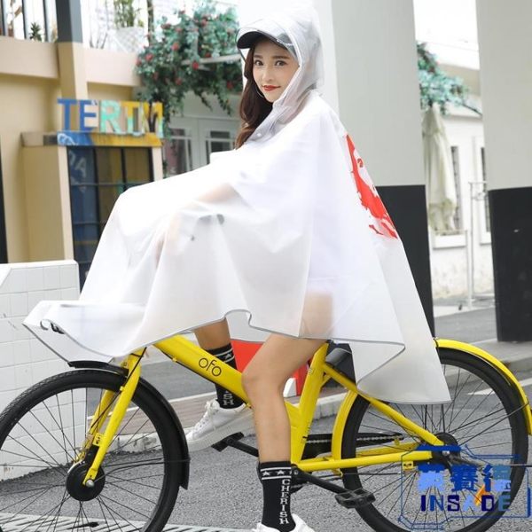 自行車雨衣單人男女成人水衣單車透明韓版學生騎行電動電瓶車雨衣