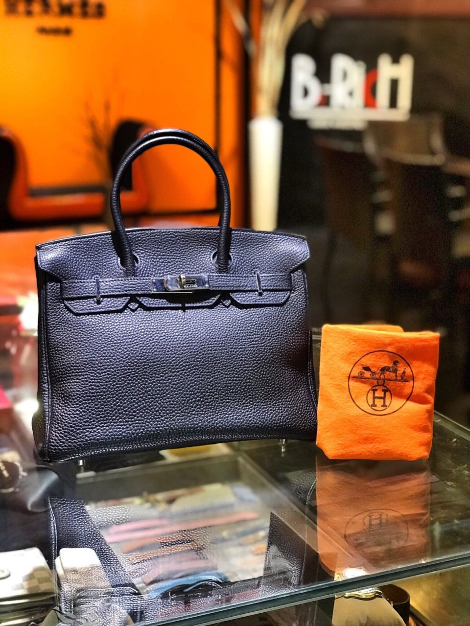 Hermes Birkin 30 Stamp Q, Be-Rich