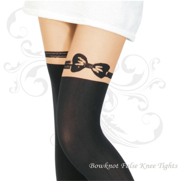KAGAWA 蝴蝶結假膝上褲襪 NO801-107