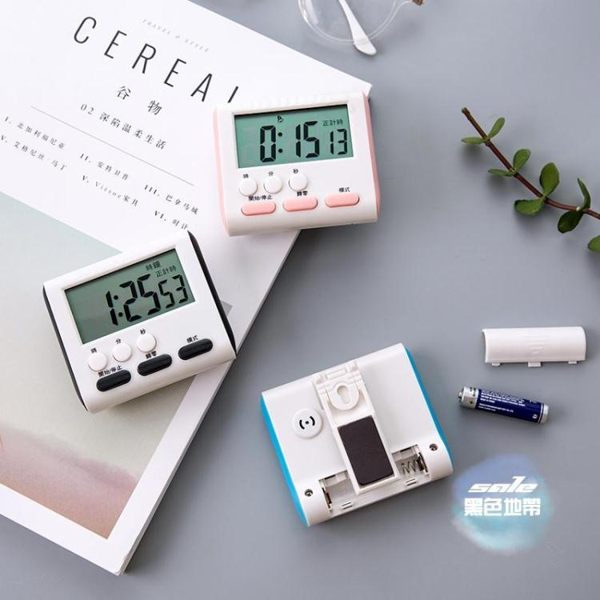 學習可愛少女心提醒計時器Ins簡約 學生創意網紅廚房番茄烘焙鬧鐘