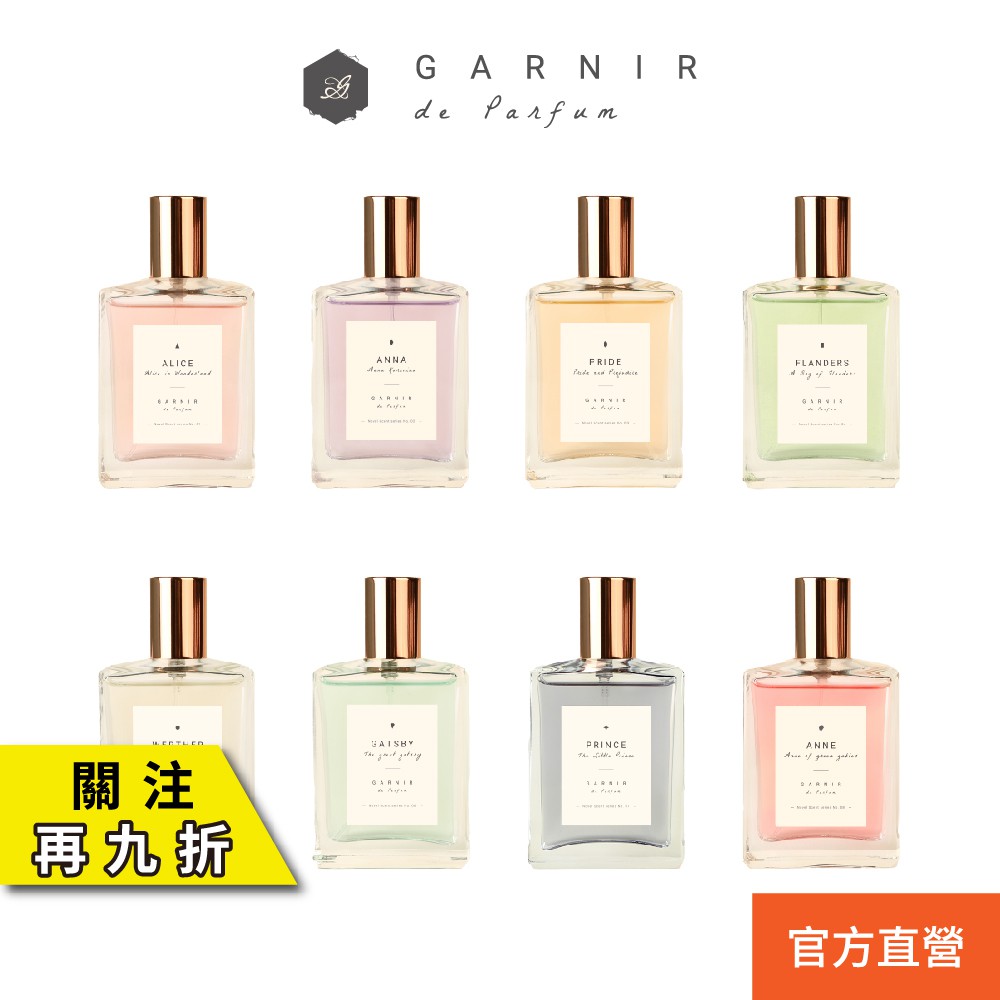 【GARNIR嘉倪爾 館藏之香系列 香水50ml】ALICE 愛麗絲夢遊仙境-citrus∕ozonic的清爽-white floral的潔淨-jasmin的溫暖餘韻在那個世界裡我是誰呢?這實在是一個