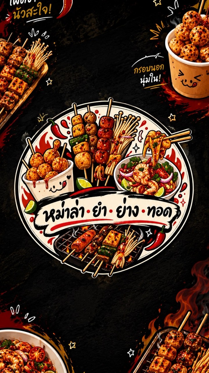 หม่าล่ายำย่างทอด
